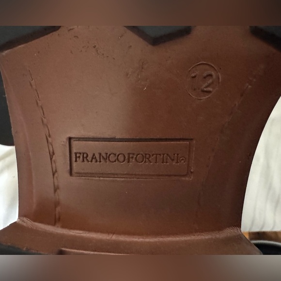 Franco Fortini Keith leather brown men's loafers dress shoes slip-on size 12M - Picture 10 of 14